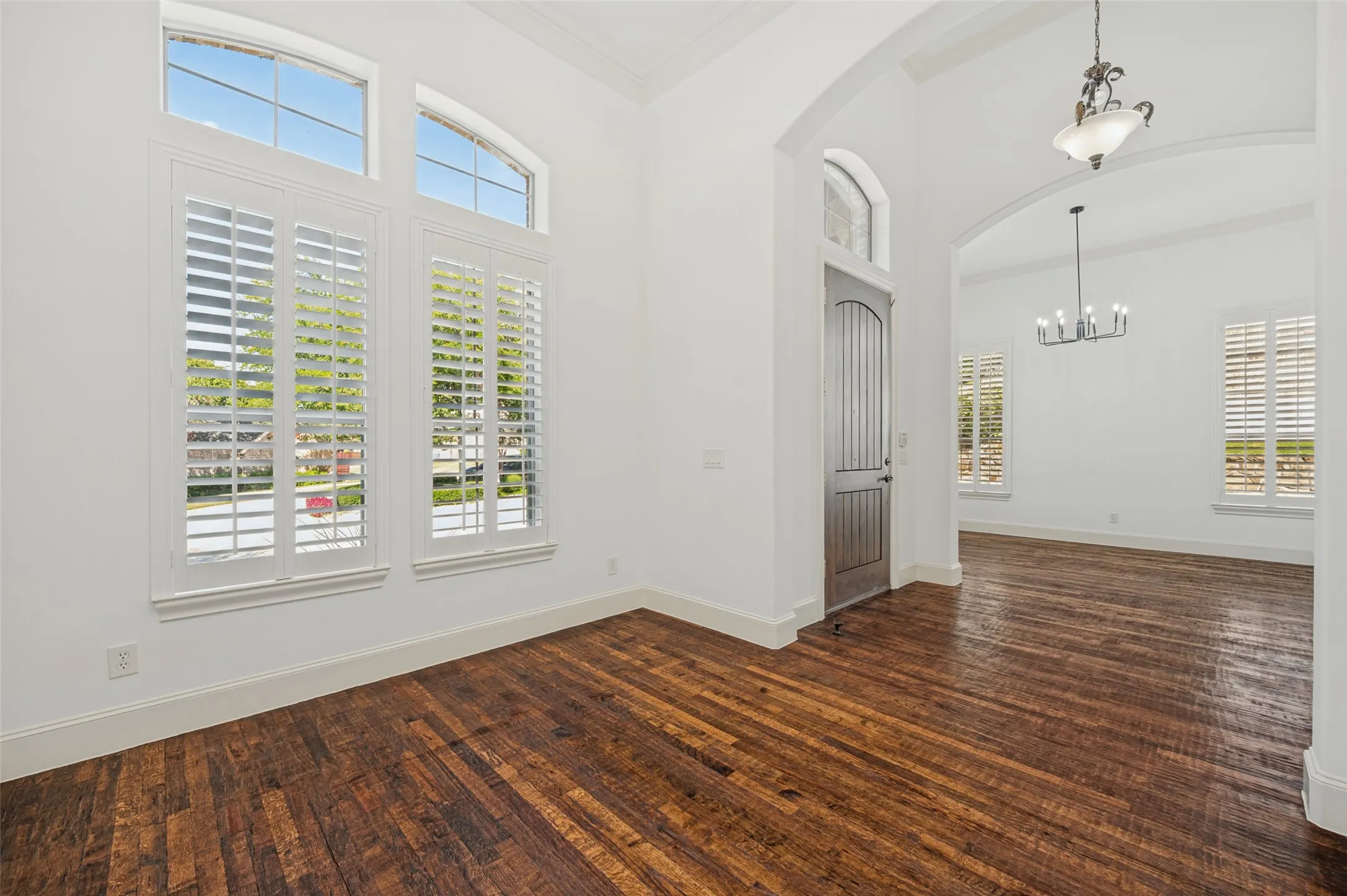 Office or sitting room and a formal dining room.