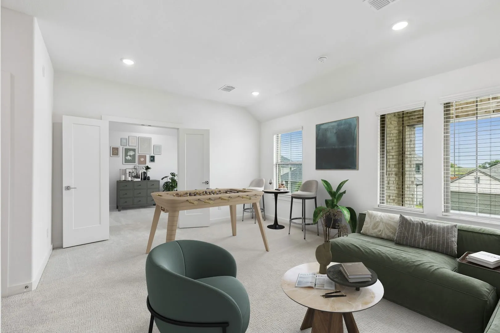 Game Room in the Claret home plan by Trophy Signature Homes – REPRESENTATIVE PHOTO