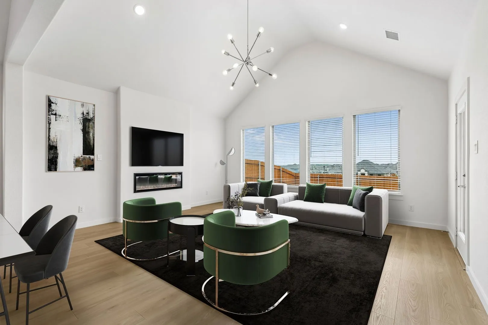 First Floor in the Claret home plan by Trophy Signature Homes – REPRESENTATIVE PHOTO