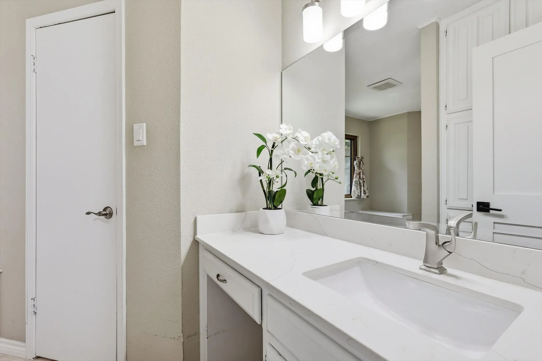 Vanity #2 with on trend Quartz with undermount sink