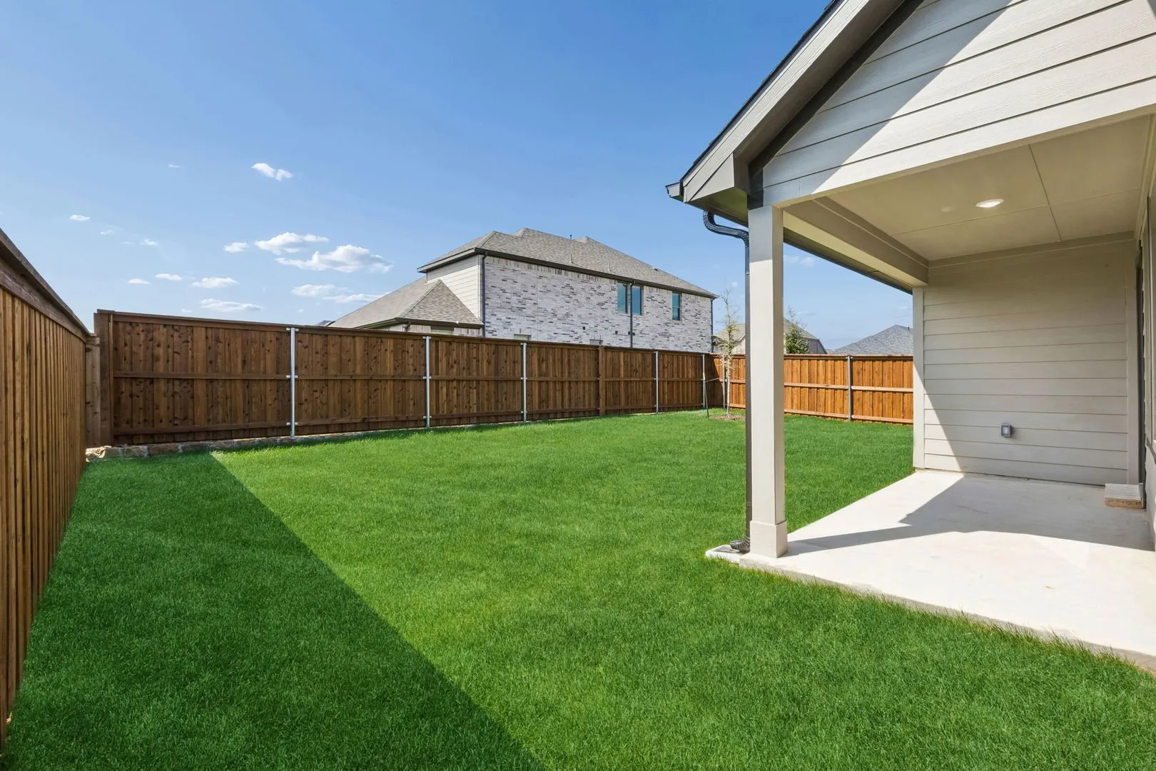 Patio in the Oscar home plan by Trophy Signature Homes – REPRESENTATIVE PHOTO