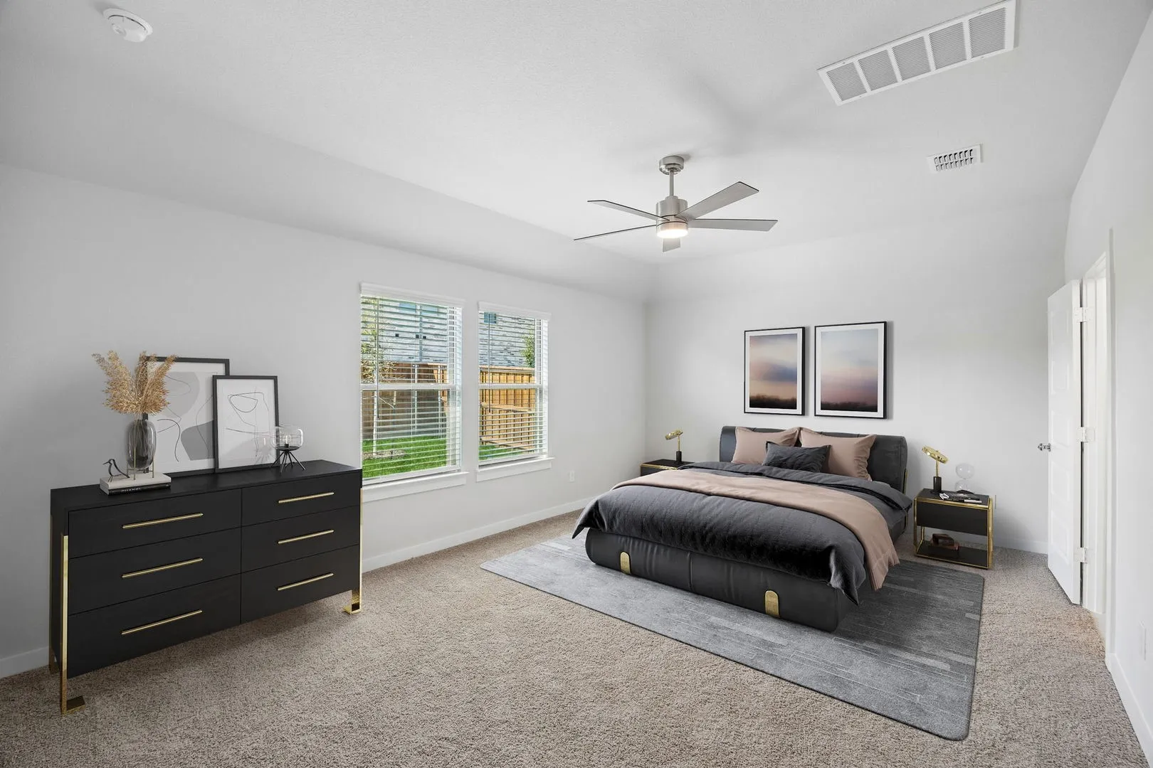 Primary Suite in the Oscar home plan by Trophy Signature Homes – REPRESENTATIVE PHOTO