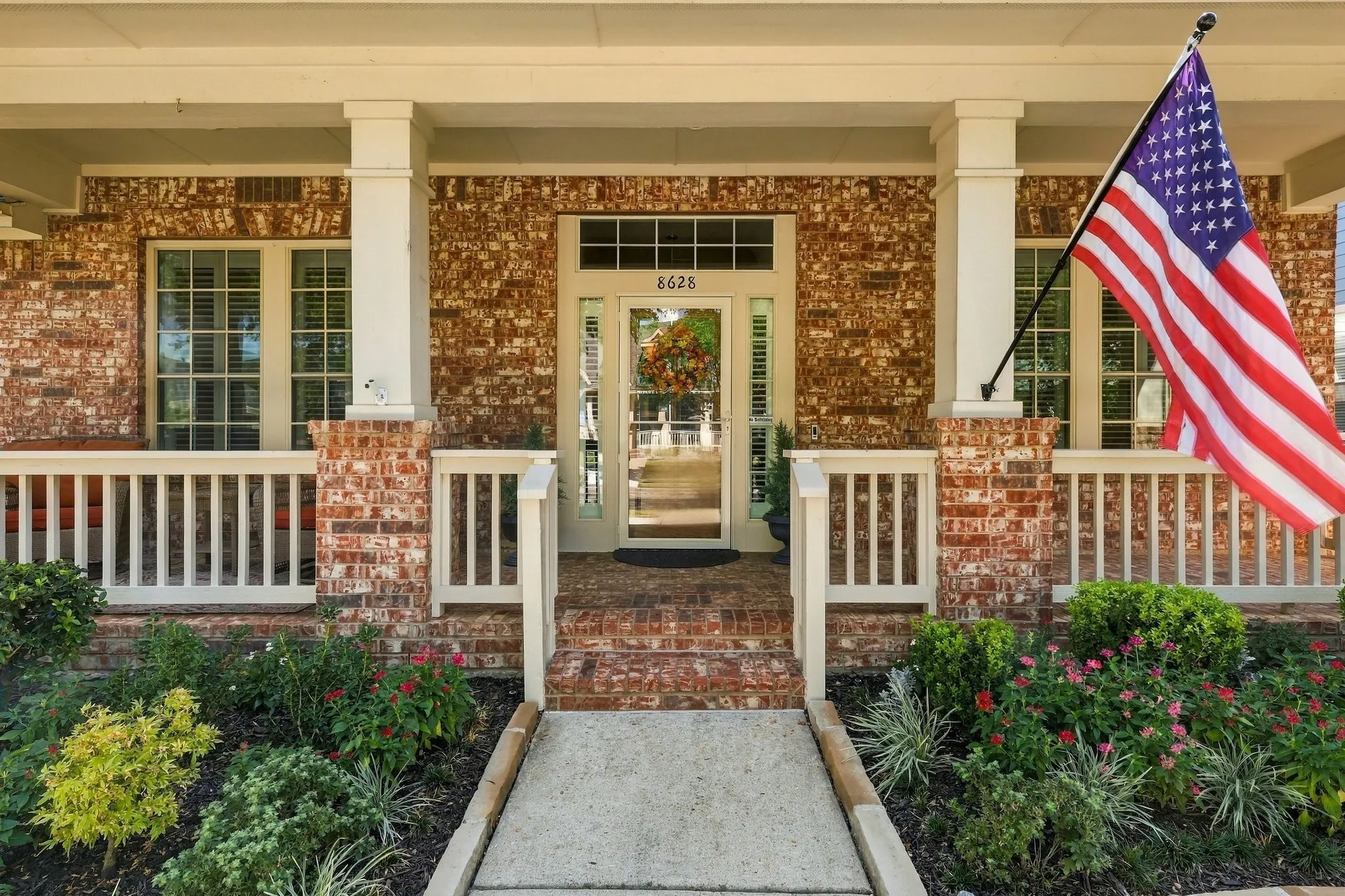 Peaceful front porch