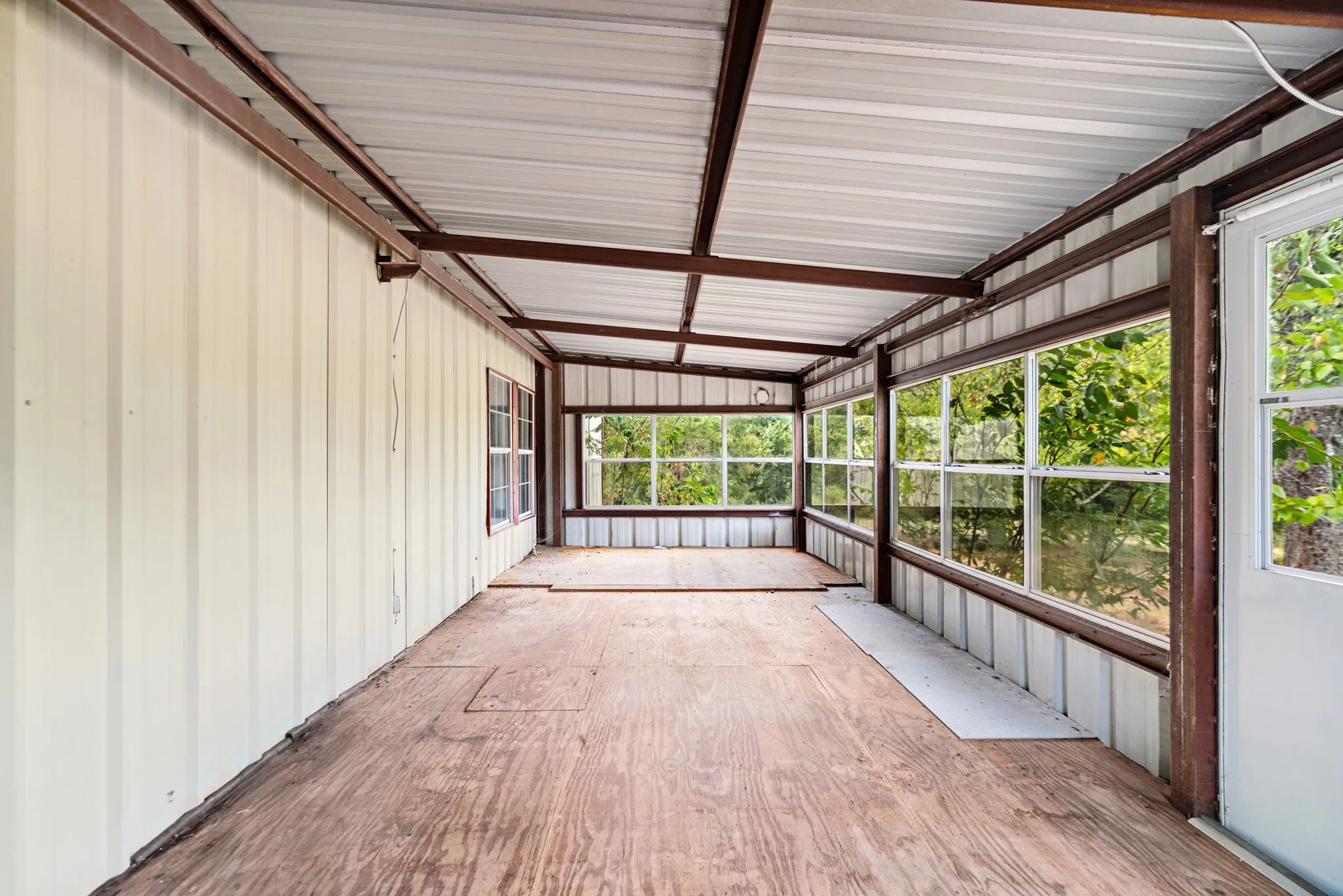Sunroom extends the living space toward the outdoors