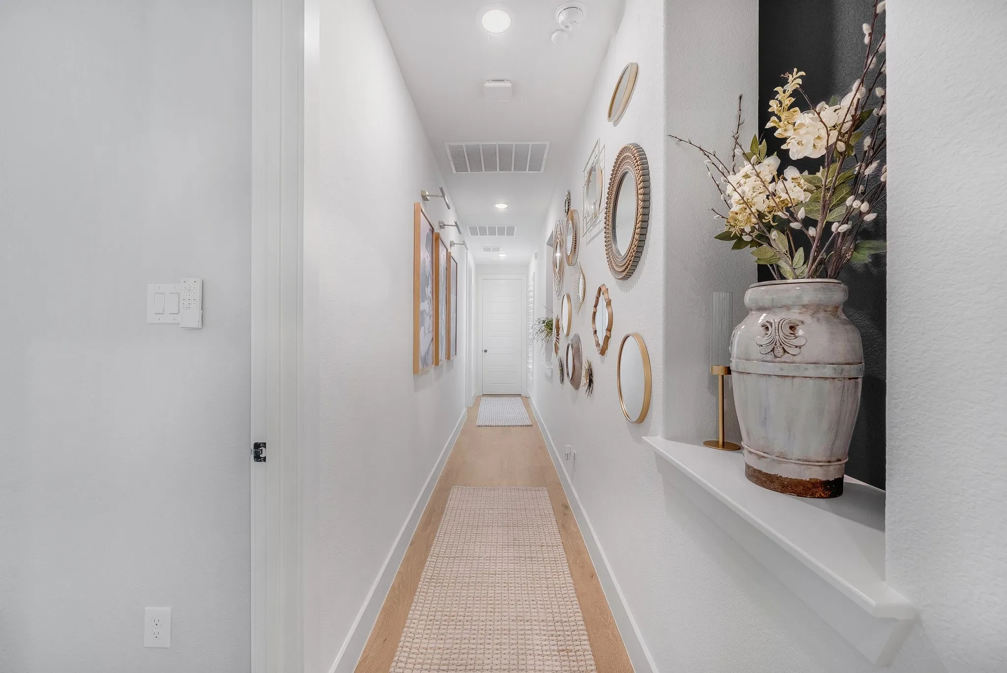 Beautiful hallway, separate wing of home designed for multi-generational living.
