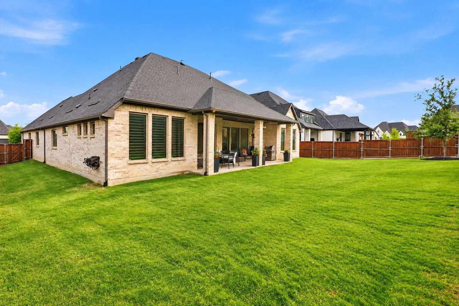 Enjoy an extended 74' ft lot, room for a pool or sports court.