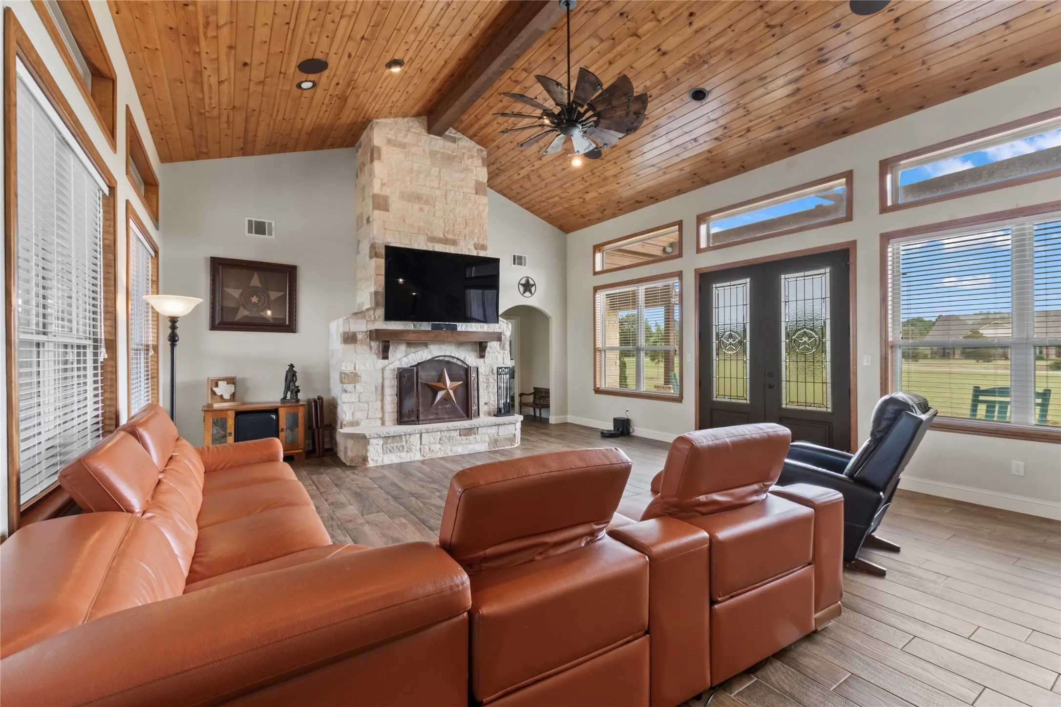Living room with lots of natural light