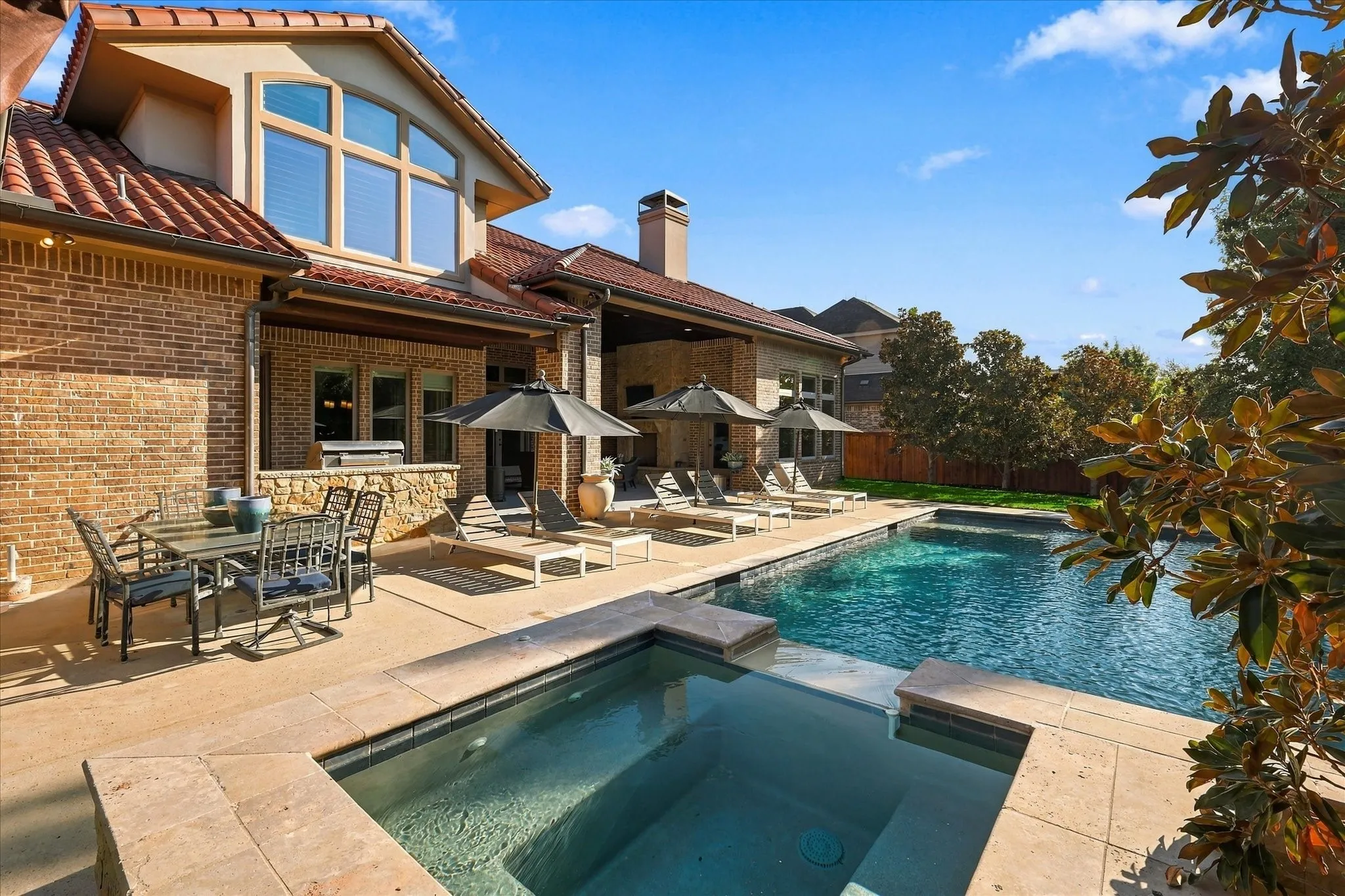 So much space around for relaxing under the blue skies.