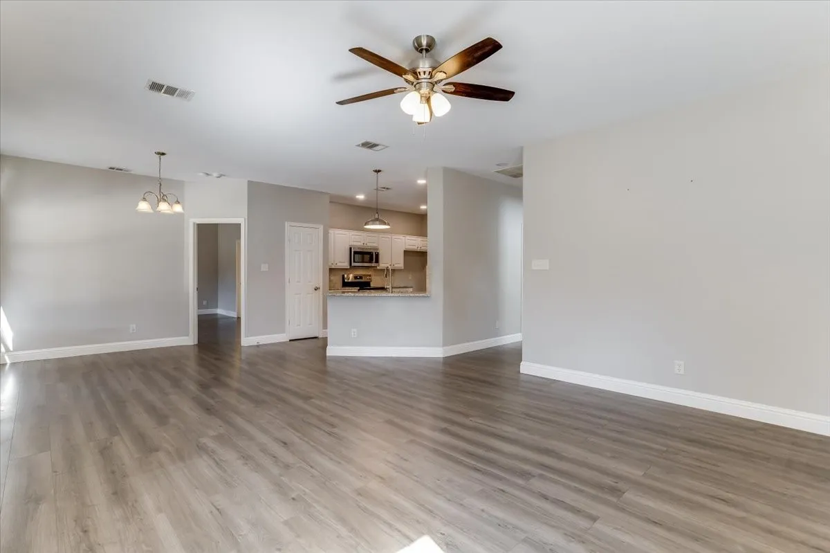 Open to kitchen