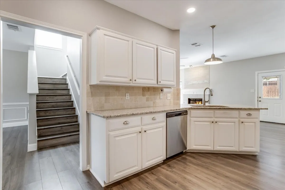 open to living area