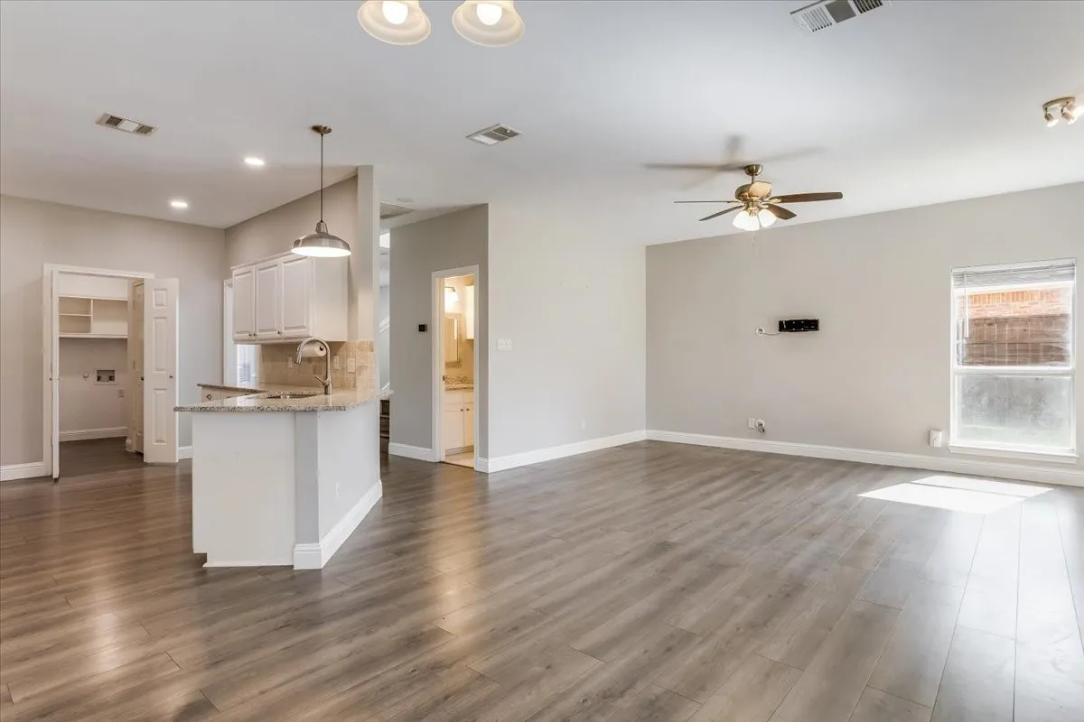 Open to kitchen