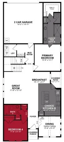 Beazer Homes Wildflower Ranch Alpine floorplan