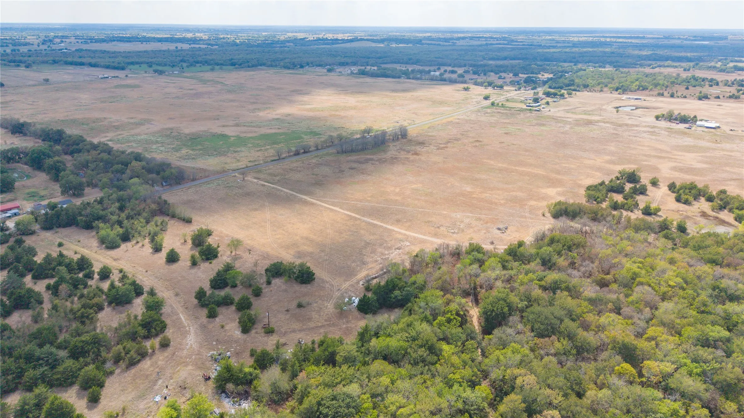 View from the back of the property looking south and west