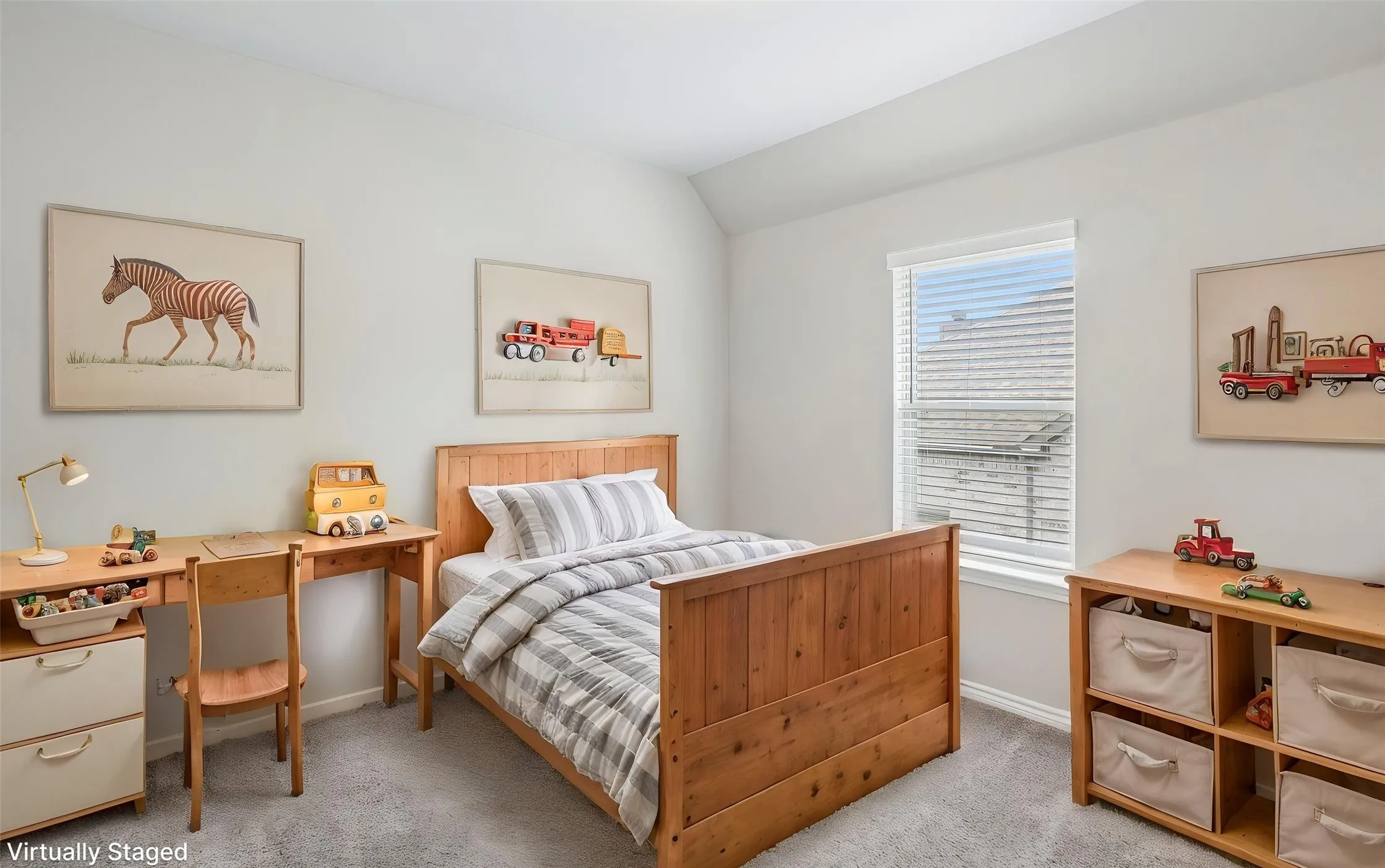Bedroom w/walk-in closet -  - Virtually Staged