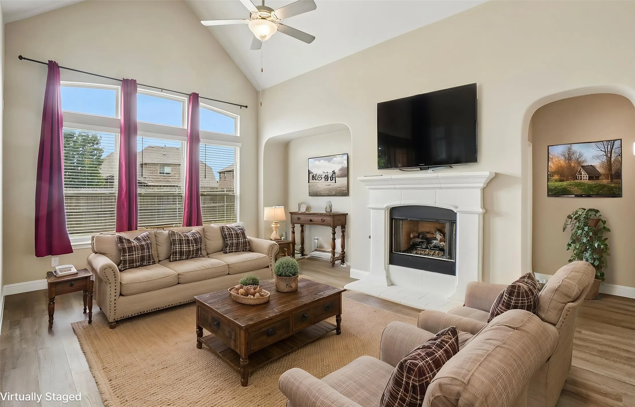 Living Room - Virtually Staged