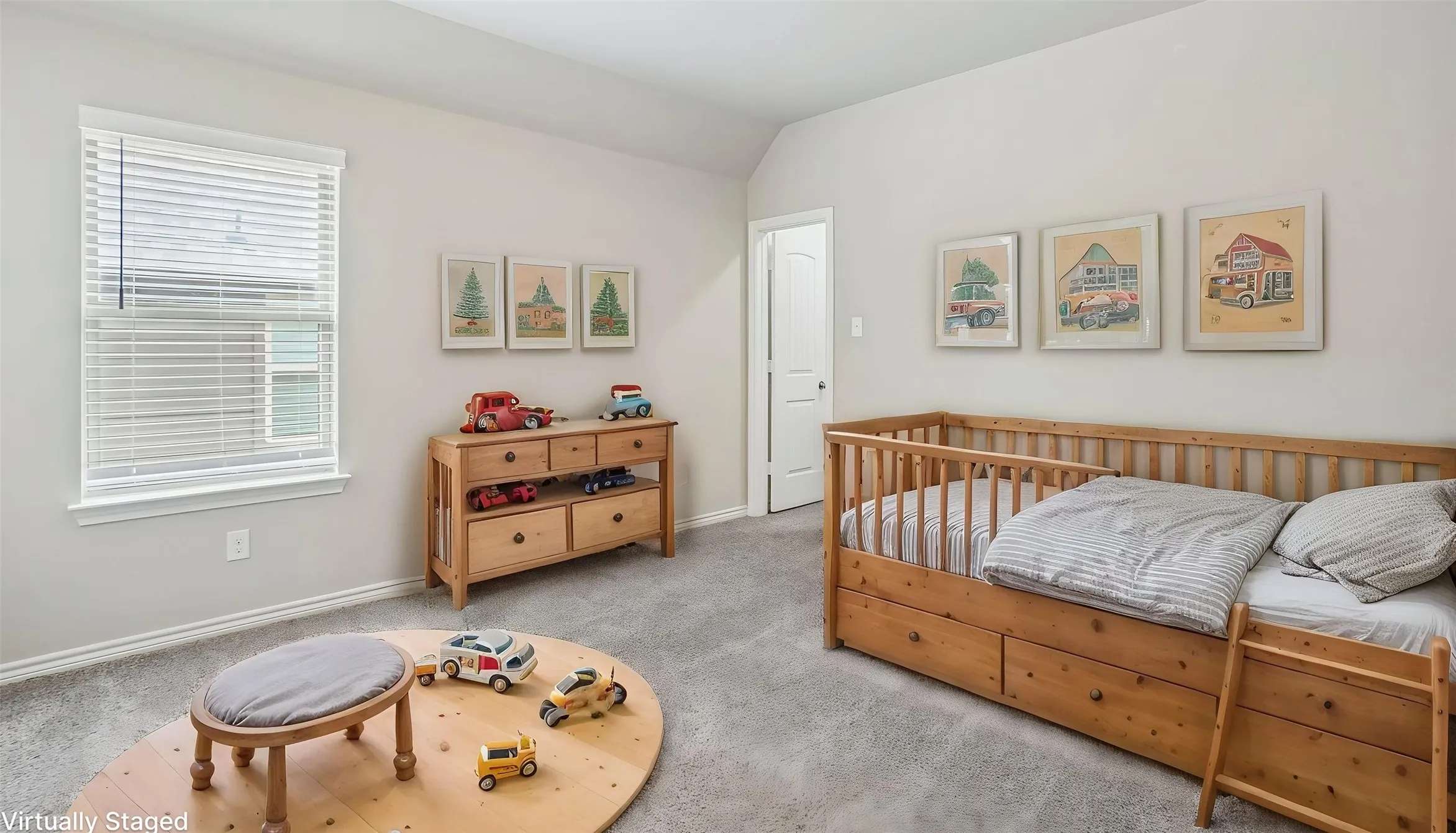 Bedroom w/walk-in closet -  - Virtually Staged