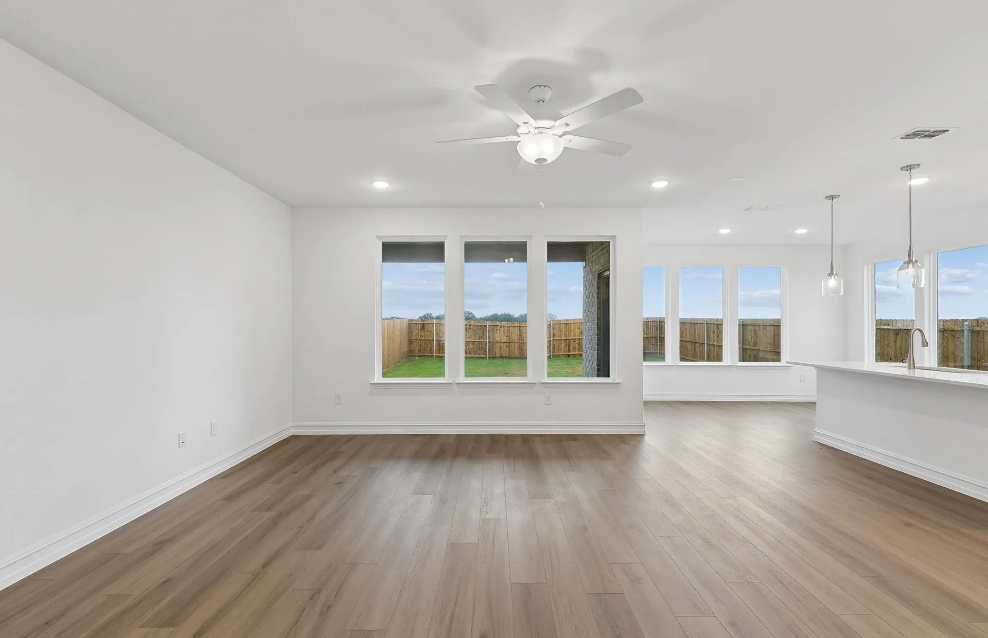 *Floorplan representation, not actual home - Gathering room with view of main living areas