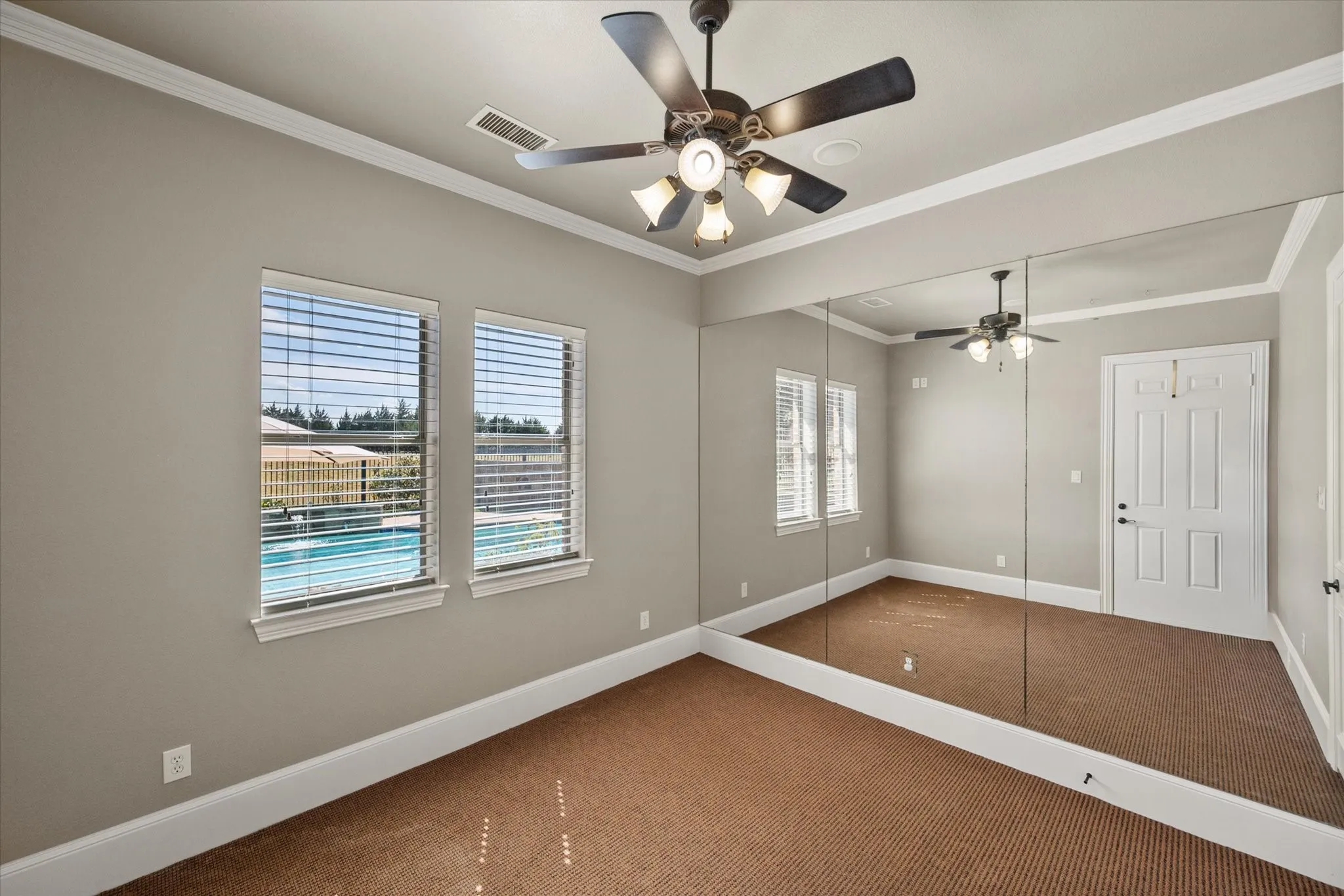 Exercise Room off the Primary Bedroom with Direct Pool Access