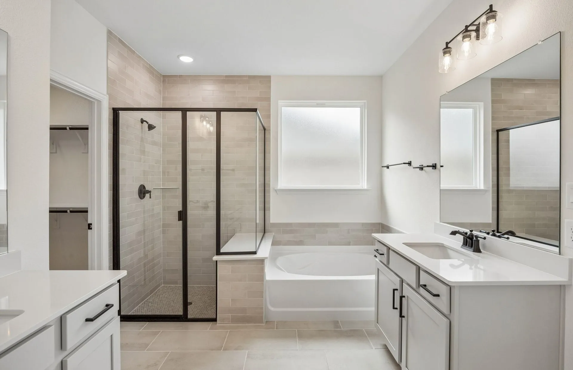 *Floorplan representation, not actual home - Owner's private bath with separate vanities
