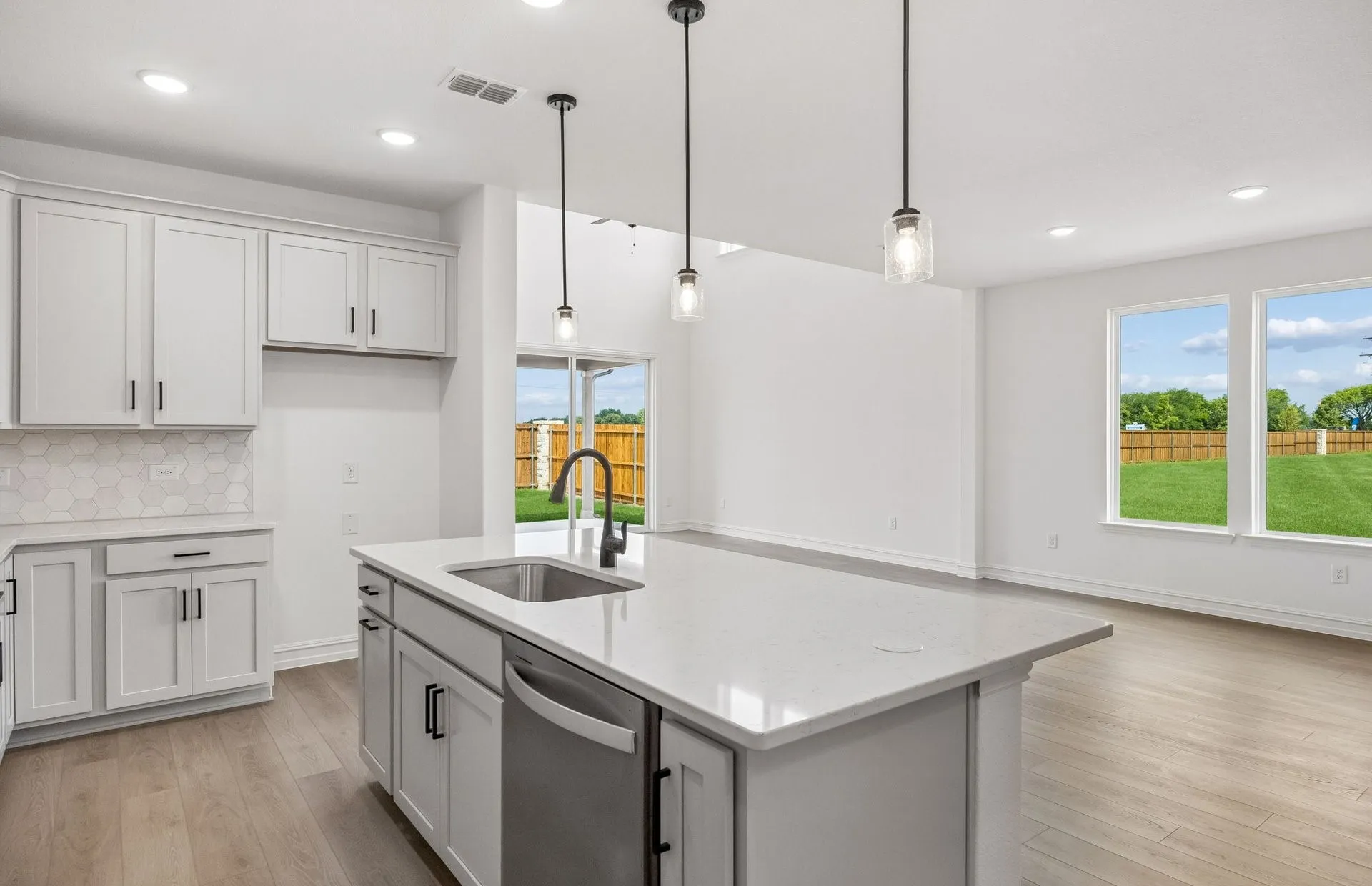 *Floorplan representation, not actual home - Dining area off kitchen with large windows