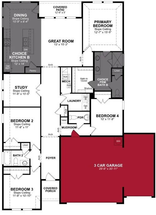 Beazer Homes at Goodland Magnolia floorplan