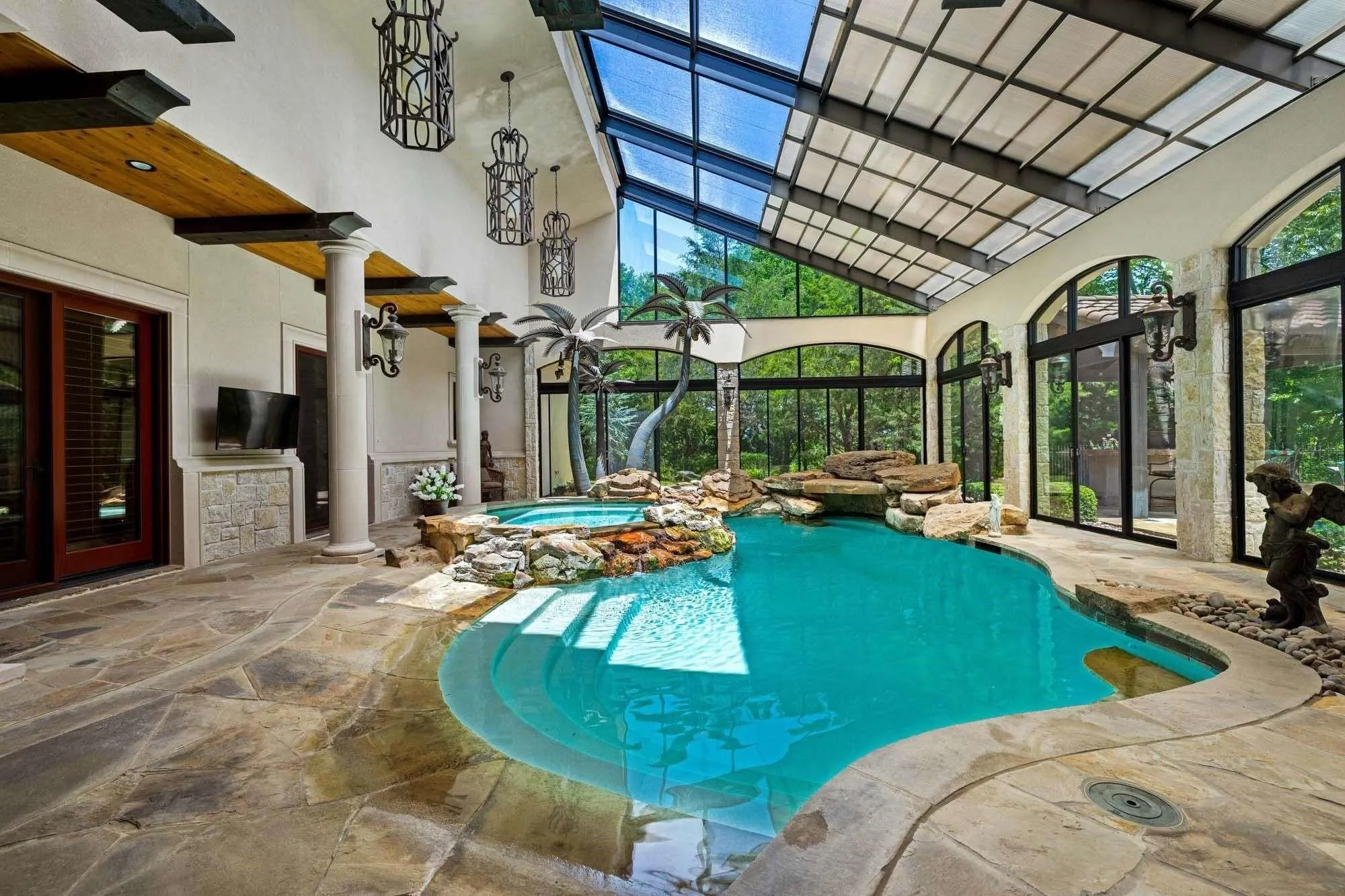 Enjoy the pool all year long