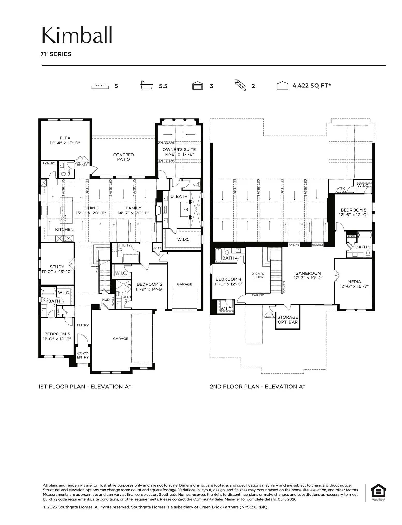 A luxurious floor plan that has ample space for entertaining, our Kimball floor plan offers a sophisticated space where your family can thrive!