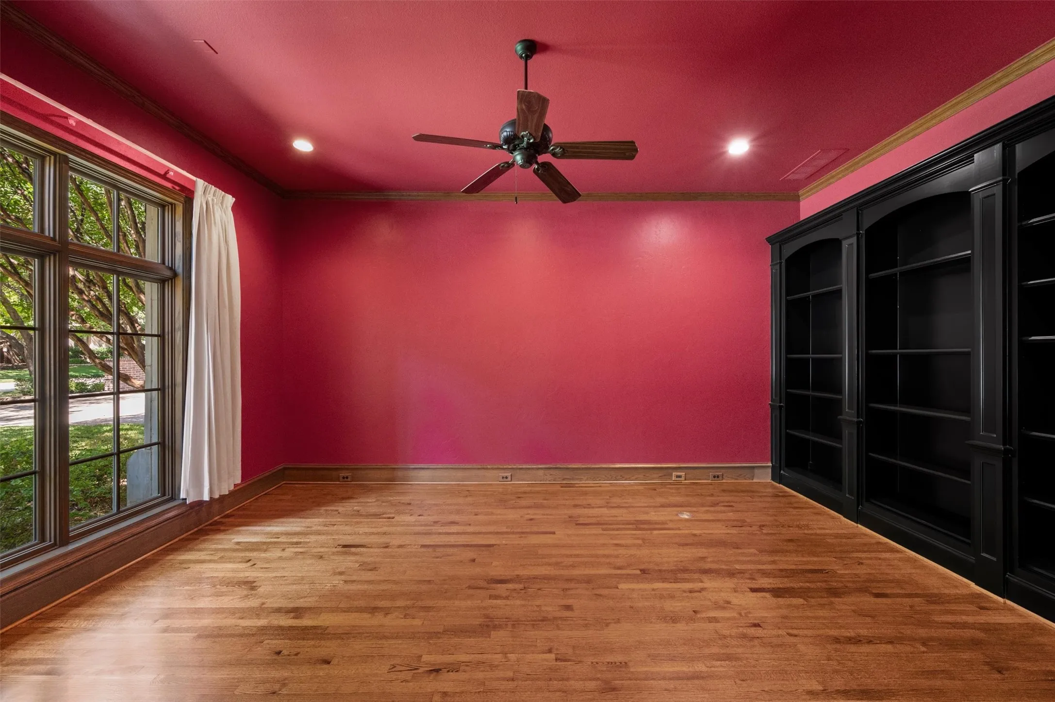 Library or Study fit for an executive! This room is large enough for a grand piano and desk area.