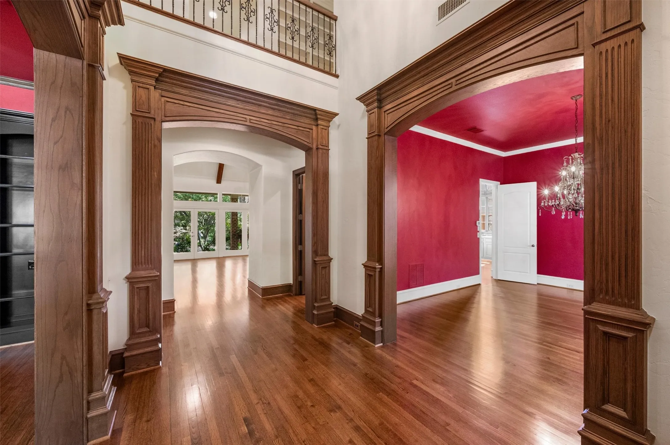 Rich millwork not found in todays homes.