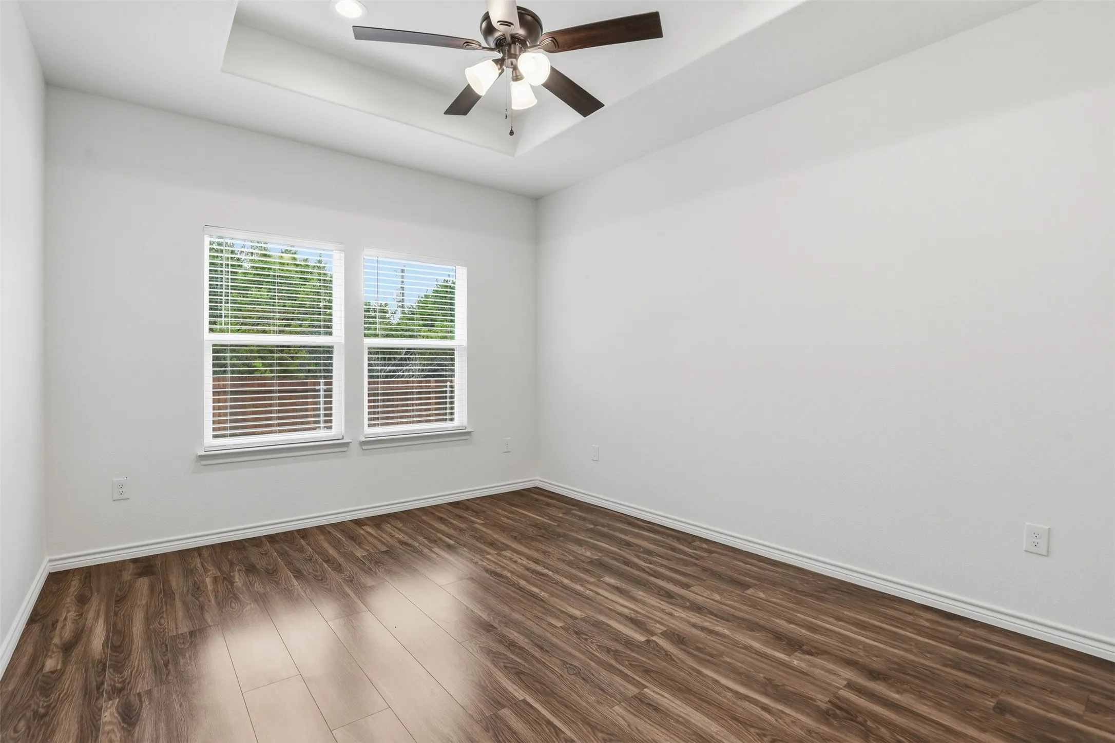 PRIMARY BEDROOM with Tray Ceiling