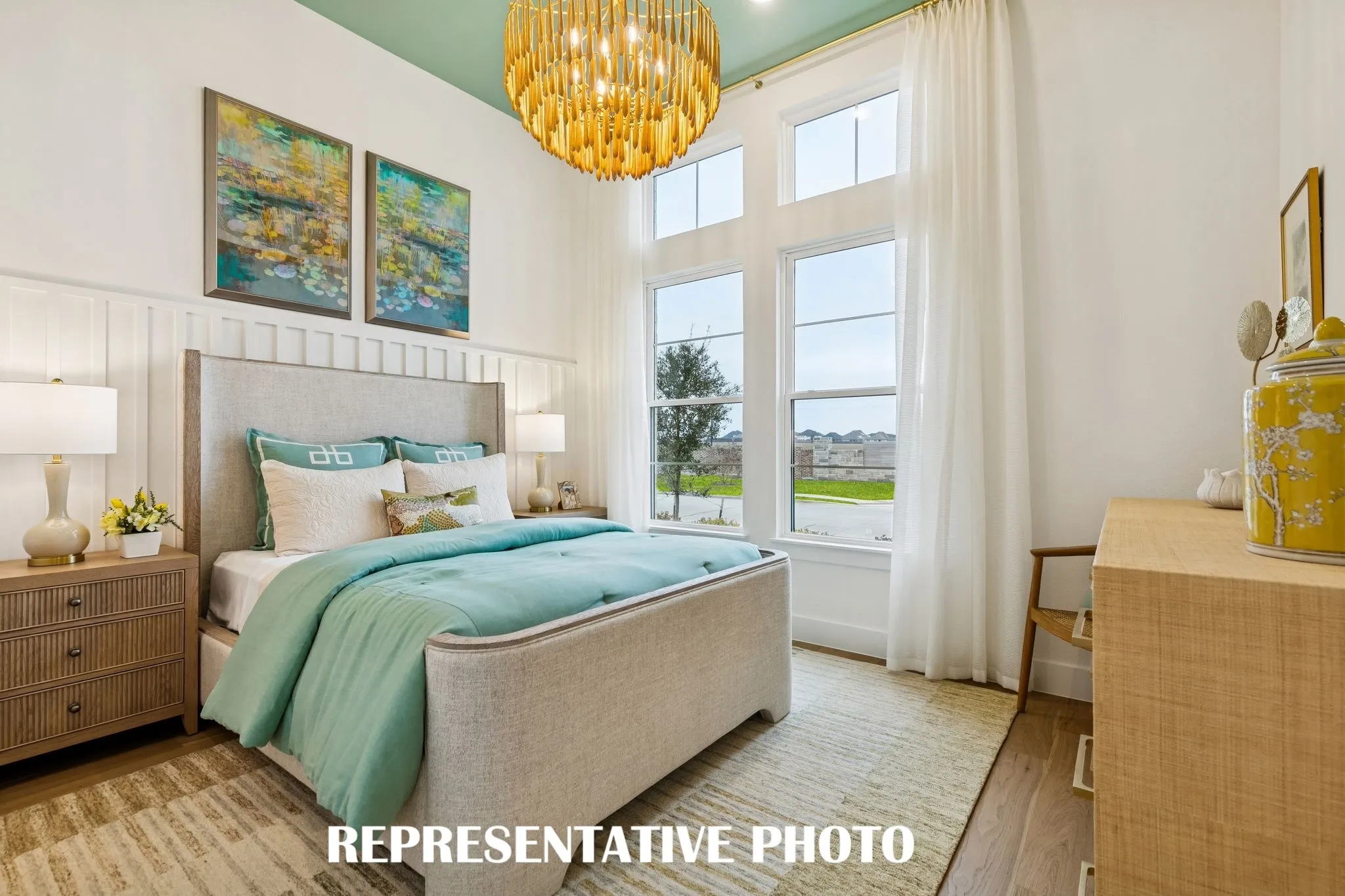 You'll enjoy nicely sized secondary bedrooms in our Hayden plan.  REPRESENTATIVE PHOTO