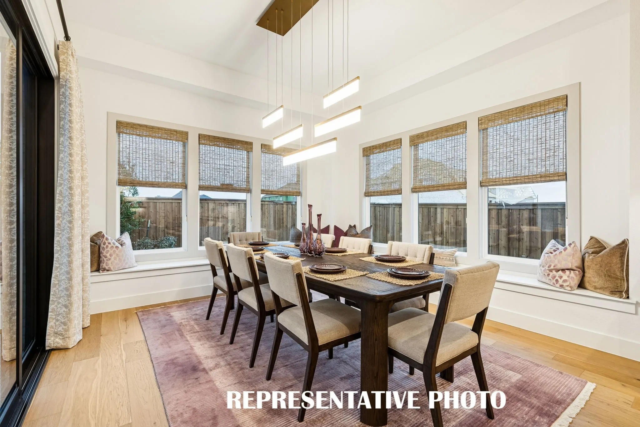 Grand dinner parties or wonderful family get togethers....this dining room works for all occasions.  REPRESENTATIVE PHOTO
