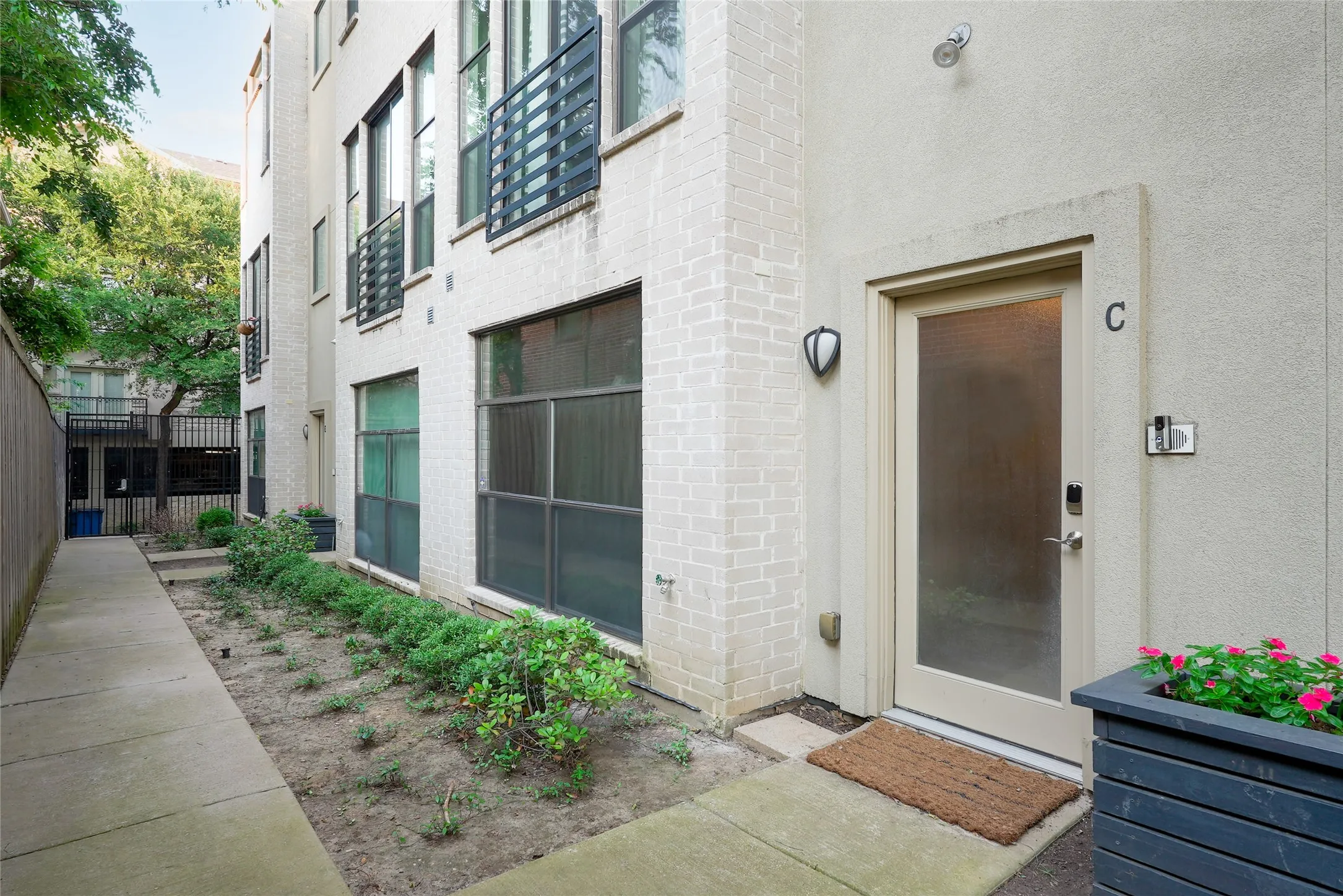 Gated Courtyard Entry
