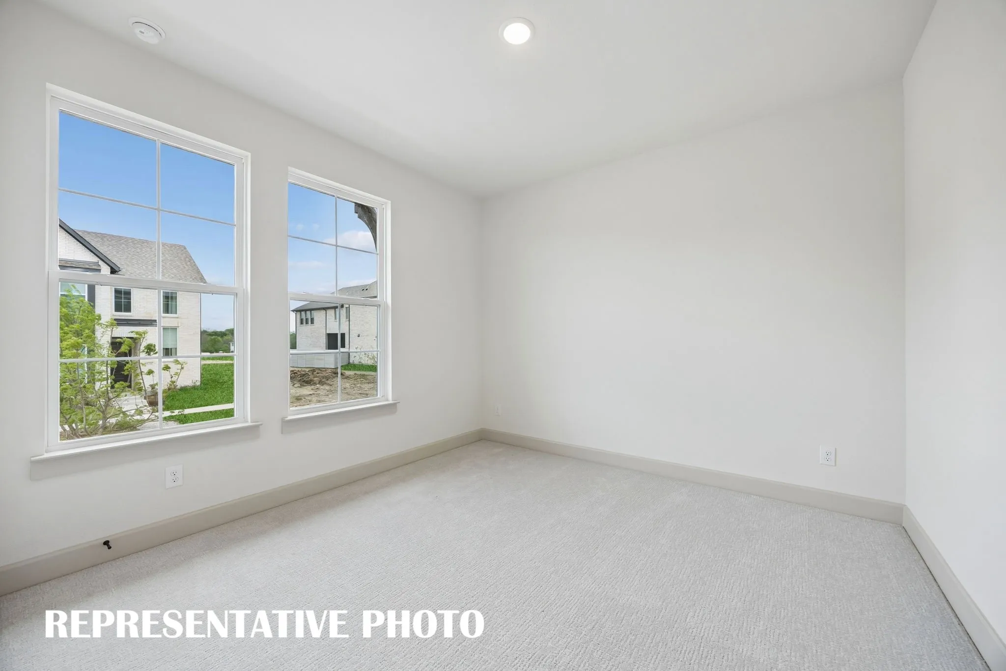 You'll find nicely sized secondary bedrooms in our Remy plan.  REPRESENTATIVE PHOTO