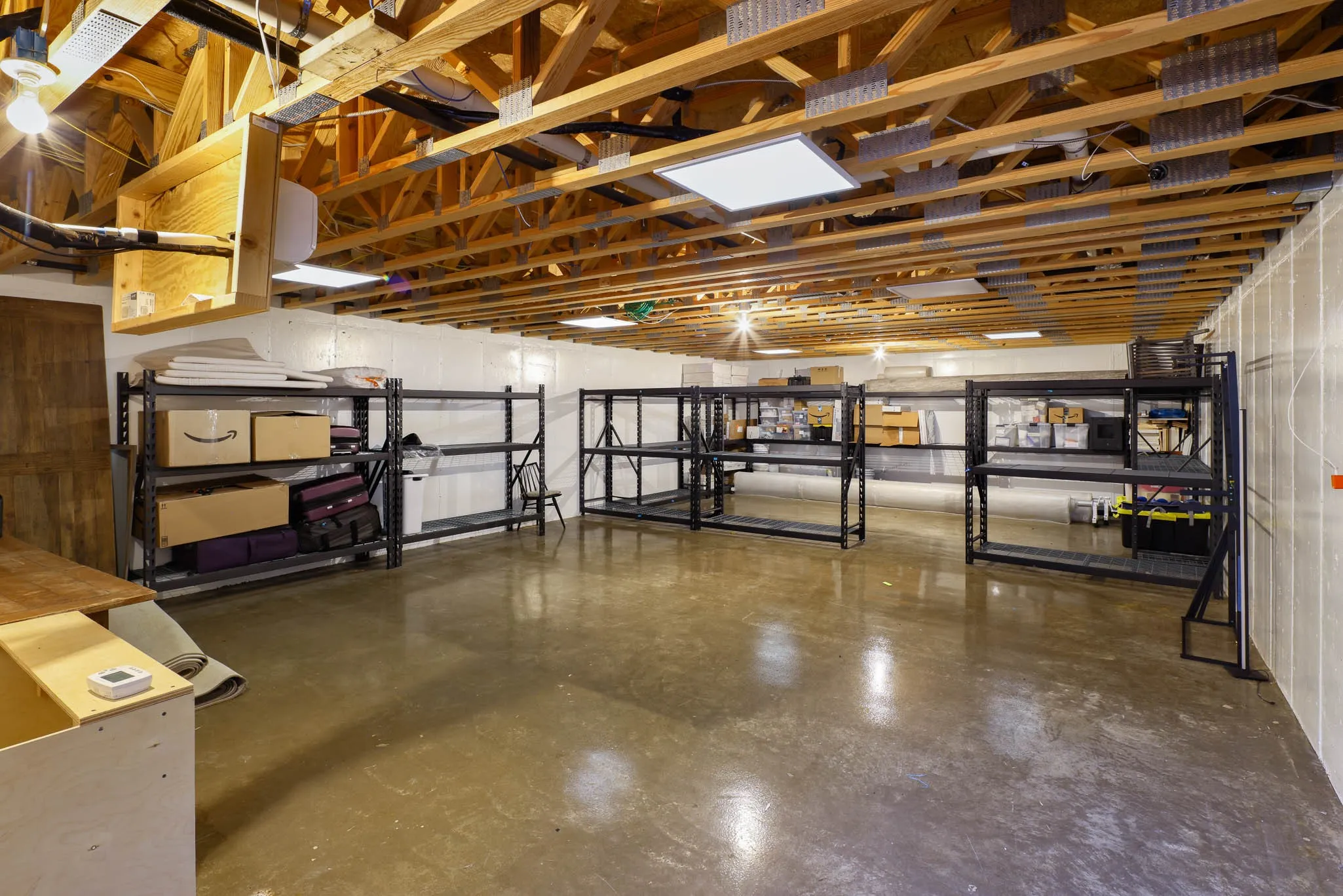 1,000 SF of storage space under the cottage.