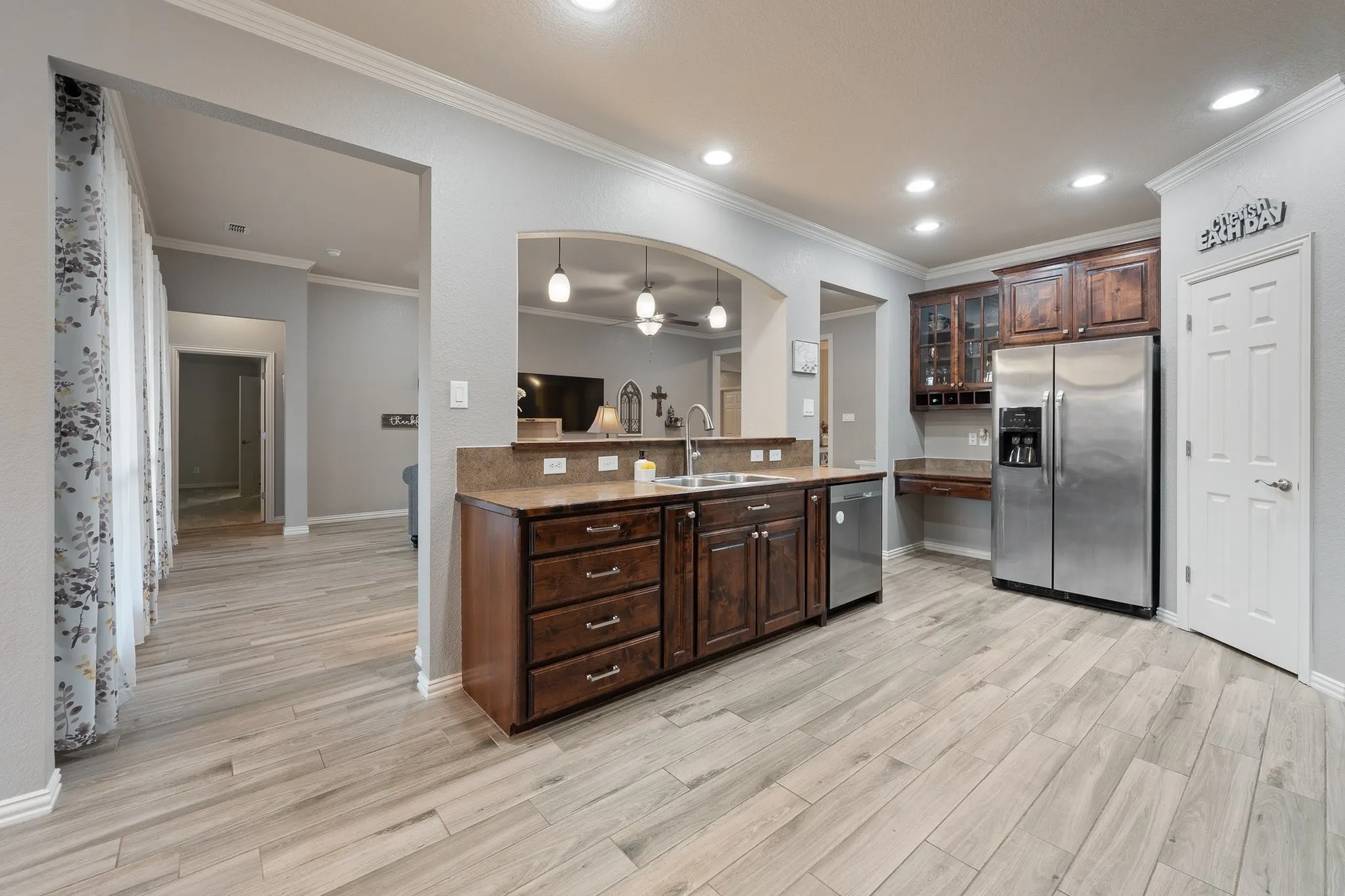 Here's one side of the kitchen.