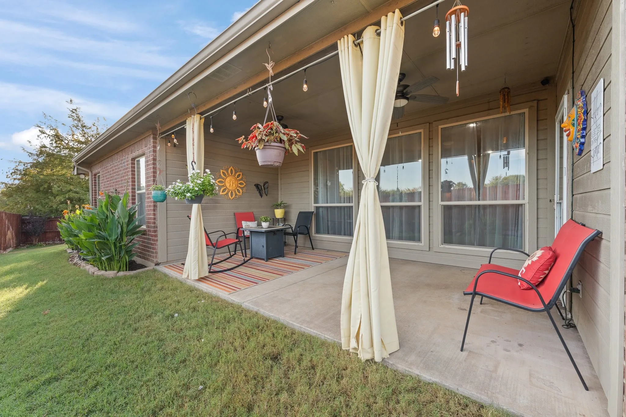 You'll love spending time on your beautiful back patio!