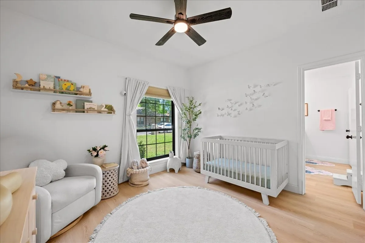 1st Bedroom has recessed lighting and ceiling fan with light fixture