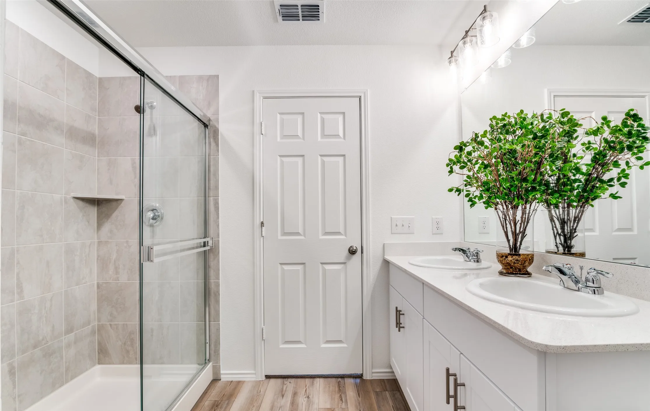 *Model Representation - Owner's private bath with double vanity