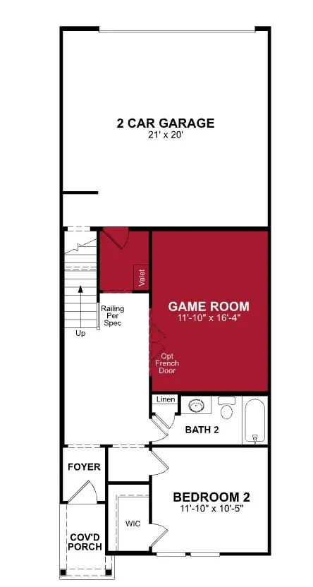 Beazer Homes Bayside Caspian floorplan