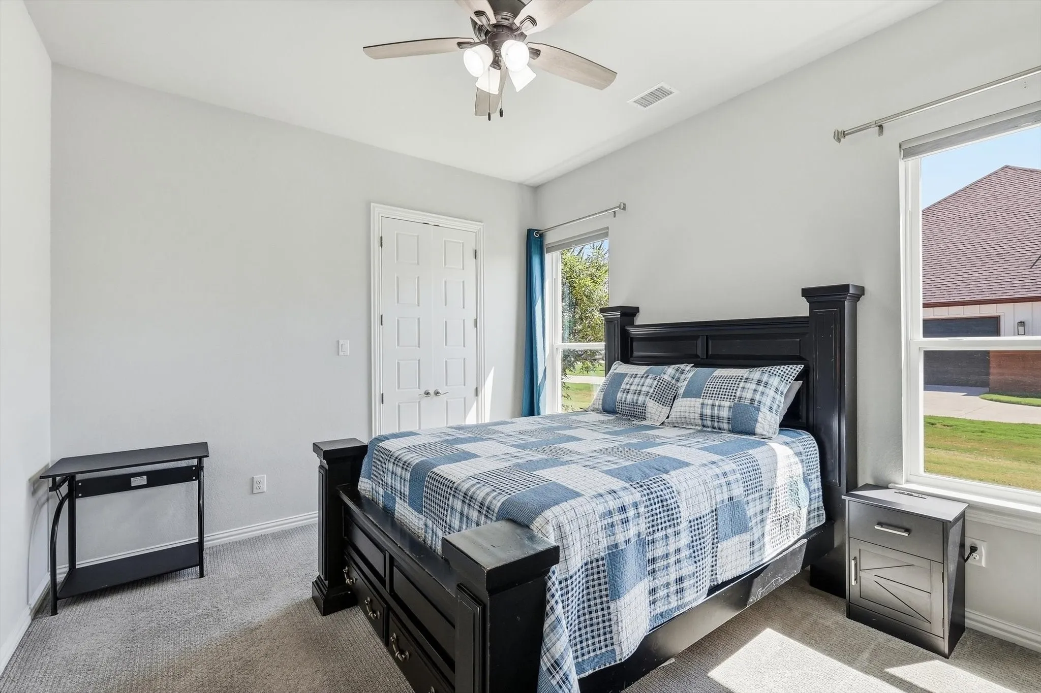 Bedroom 3 is split from the other bedrooms and is in the wing with the Game Room