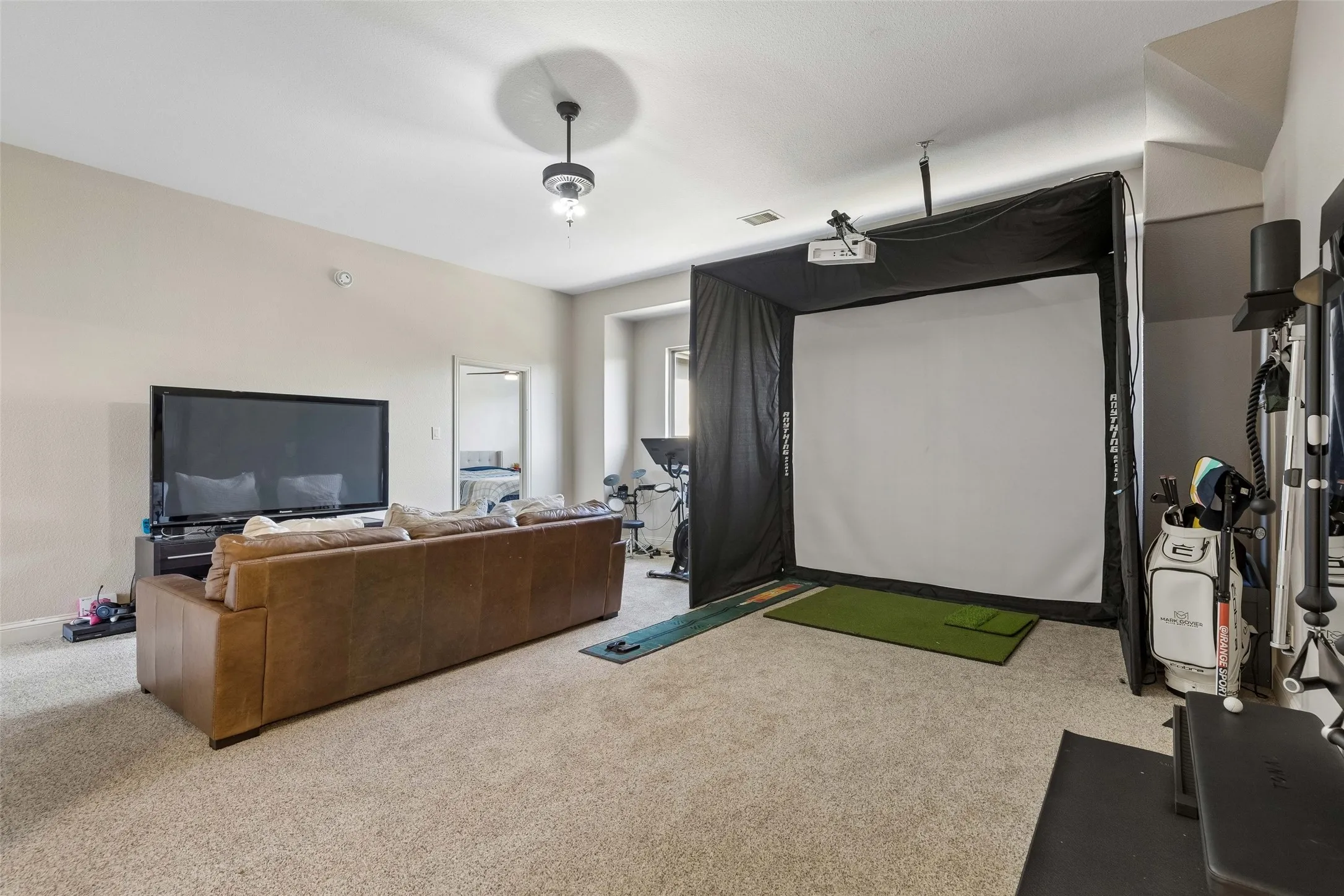Upstairs game room