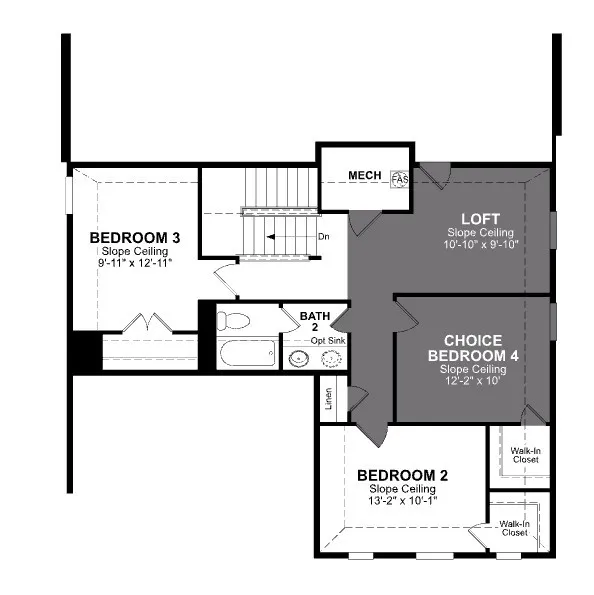 Beazer Homes Cottonwood Cascade Floorplan.