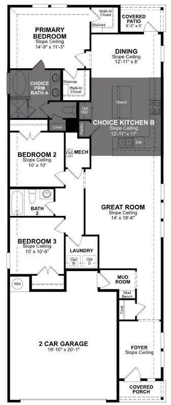 Beazer Homes Cottonwood Primrose Floorplan.