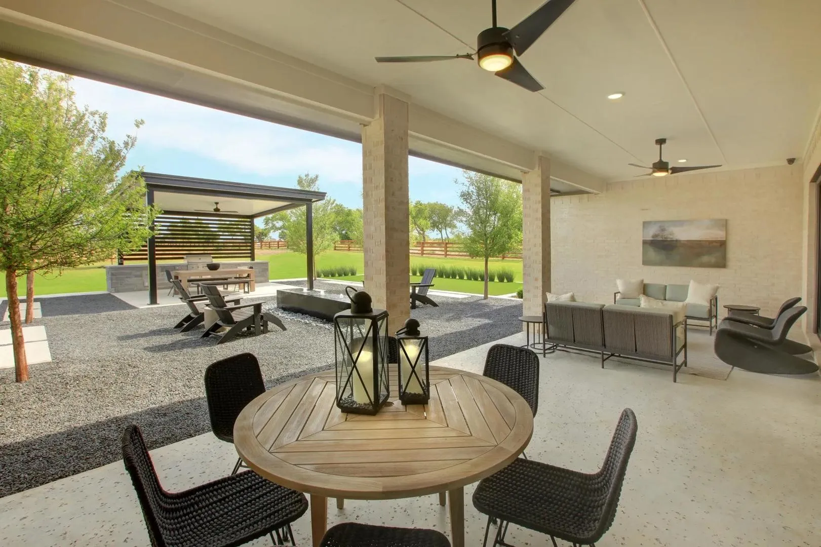 The Grandview Outdoor Living Area