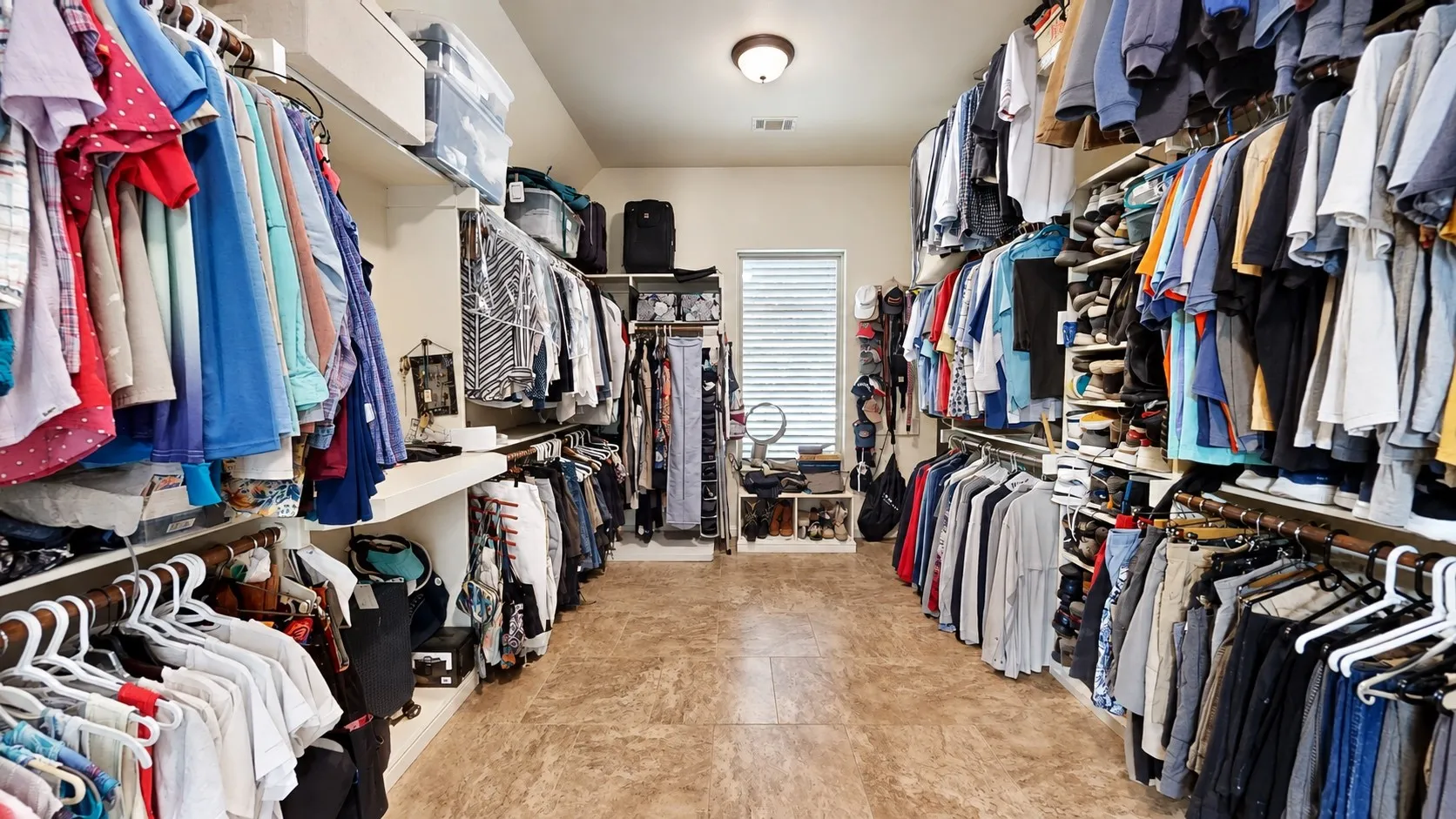 Primary walk-in closet