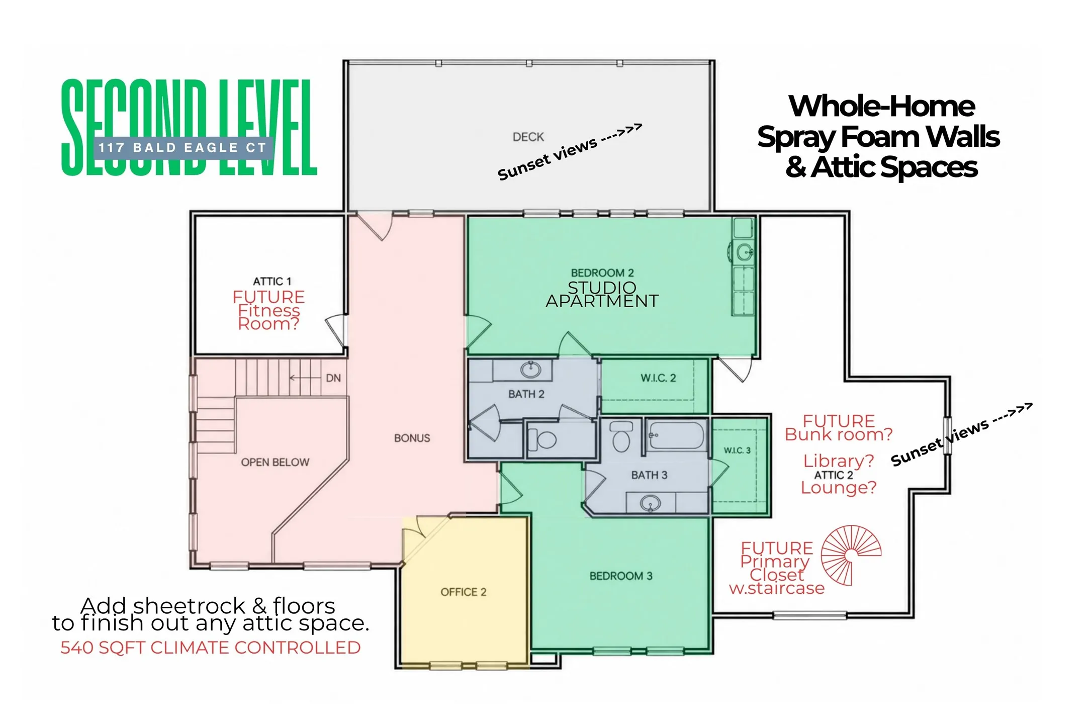 Second Level floor plan