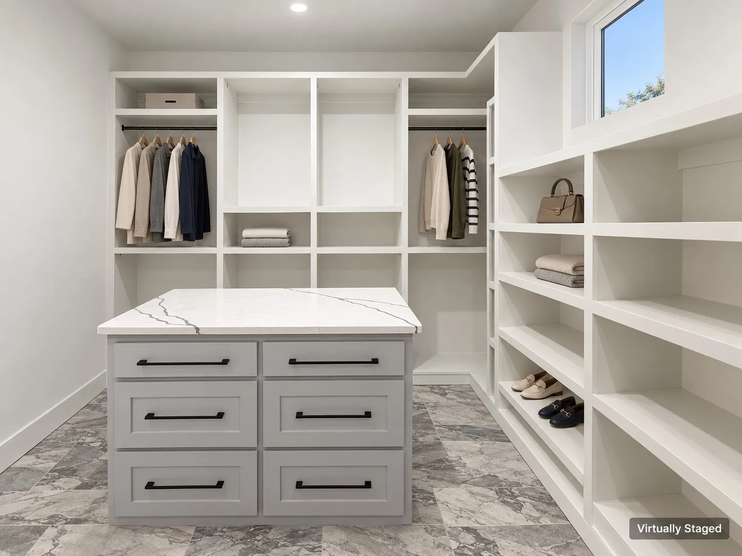 Larger than most bedrooms, you may not fill it all.