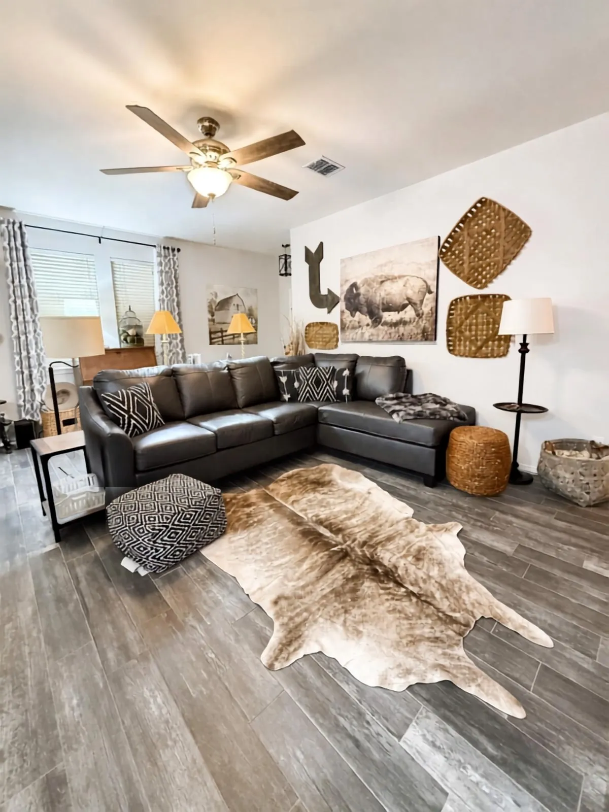 Wood-finish flooring