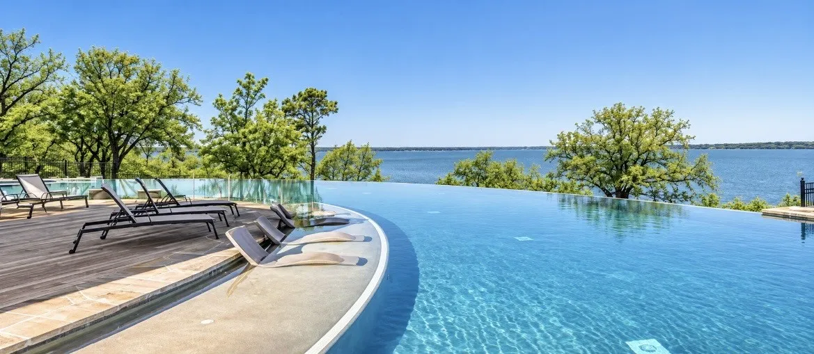 Infinity Pool Overlooking Lake Lewisville